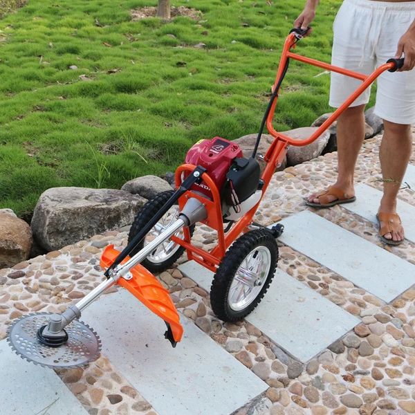 

hand push mower new popular four-stroke grass cutting machine lawn mower brush cutter two-stroke power mower