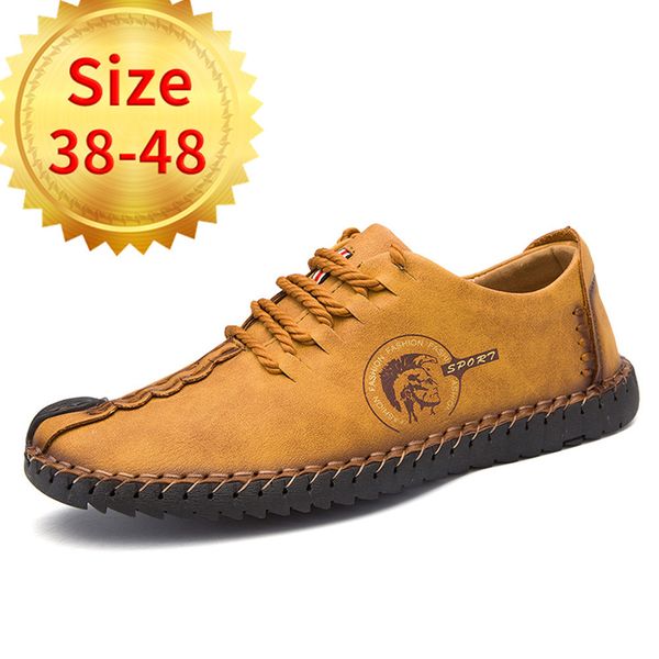 Hombre Nuevos Compre Gran Para Zapatos De Cuero Tamaño wI1p1Pqzn