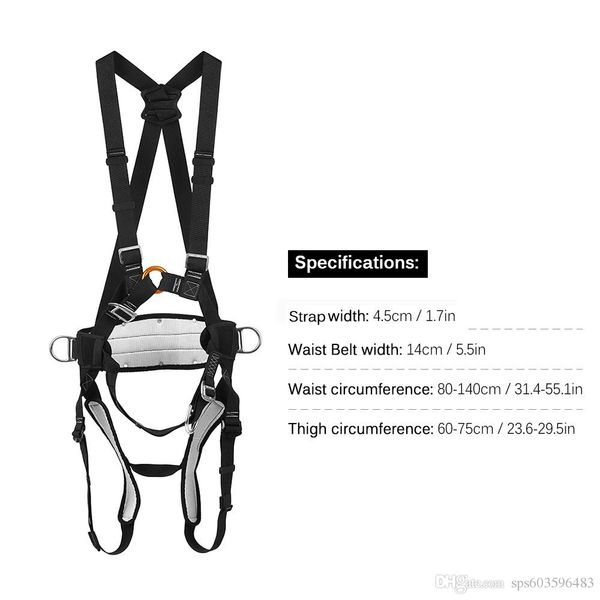 Climbing Harness Size Chart