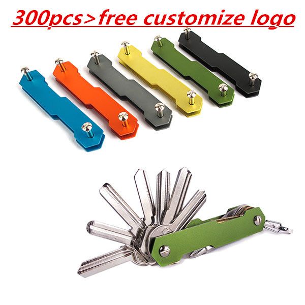 

Multifunction Key Holder EDC Aluminum Smart Key Wallet Key Organizer Metal Keychain