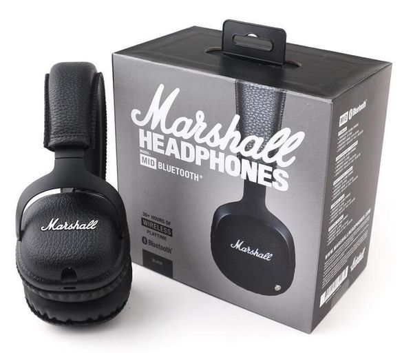 

marshall mid bluetooth headphones with mic deep bass dj hi-fi headset professional marshall headphones wireless headsets