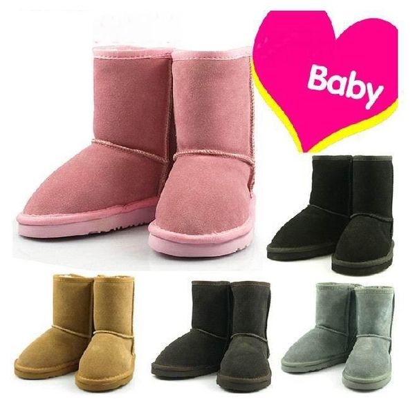 

sell new real australia 528 high-quality kid boys girls children baby warm snow boots teenage students snow winter boots ing, Black