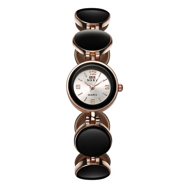 

sell wish lady beads bracelet watch fashion female ceramic watch wristwatch girl quartz for female wristwatches, Slivery;brown