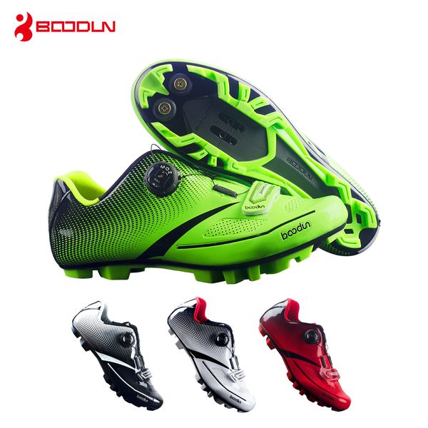 

boodun cycling footwear mens shoes mountain bike mtb anti-slip self-locking cycling shoes sports racing shoes sapatos de ciclismo, Black