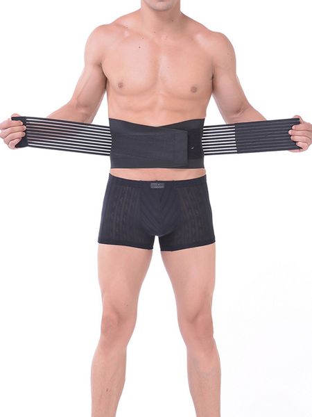 

new men sporty protection belt firm compression adjustable slimming girdles breathable thermal fitness blet for men -xxl, Black;brown