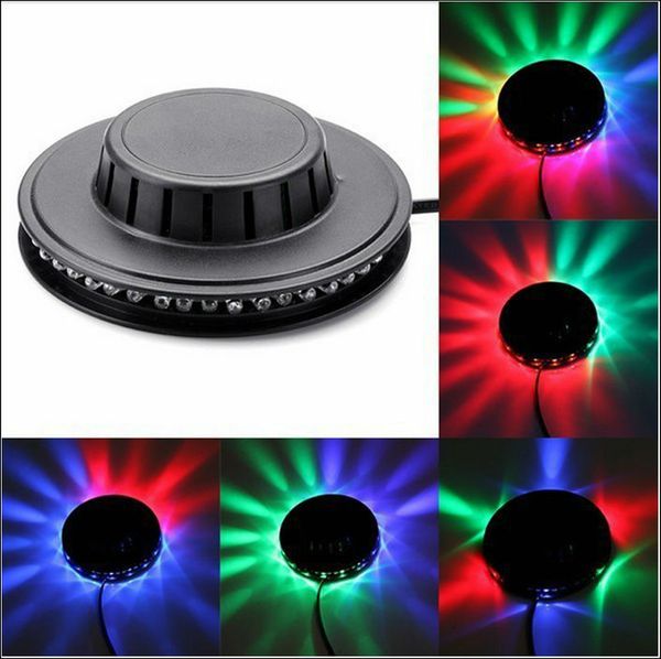 

black white sunflower led light magic 7 colors 48 leds auto voice activated led rgb stage light for disco stage home party