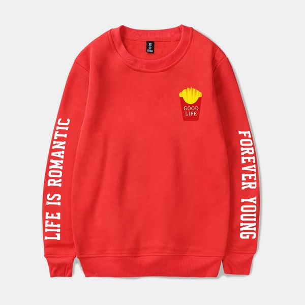 

горячие продажи bts good life k-pop весна теплая толстовка мужчины / женщины с длинным рукавом печатный спортивный костюм хип-хоп одежда плю, Black