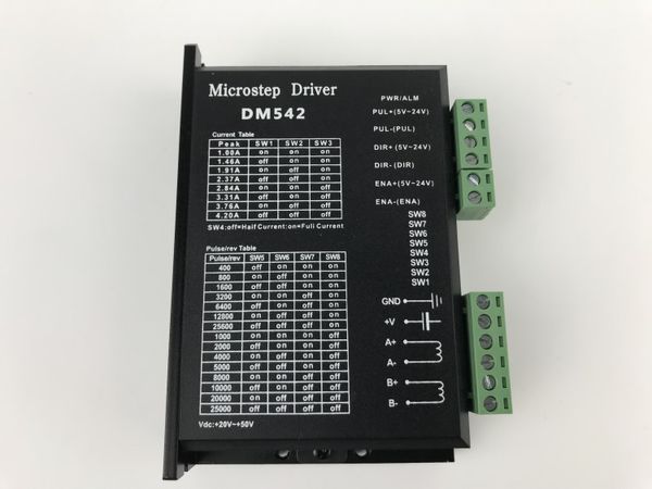 

57step motor driver dm542 50v 4a 128 subdivision dsp digital mode 2 to 64 subdivision 8