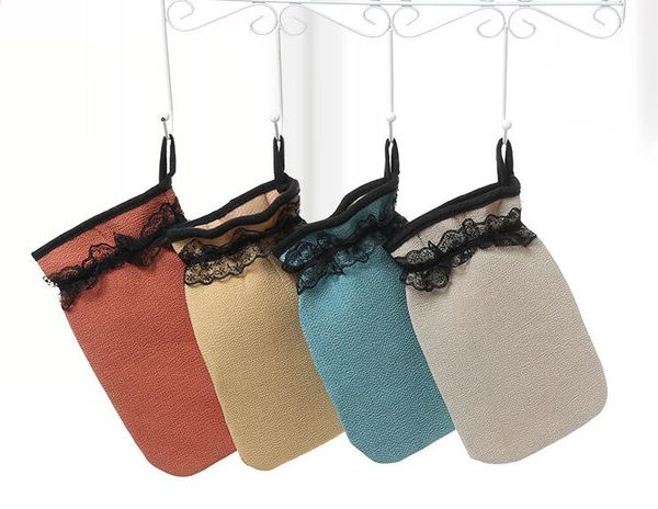 

shower bath gloves resistance body massage sponge wash skin spa foam bath glove back scrub skin