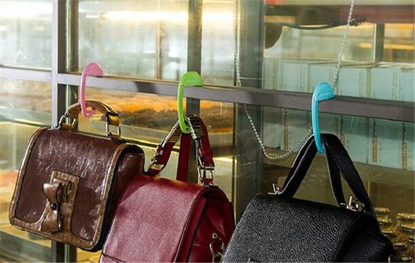 

new housekeeping multicolor bag tote handbag hanger purse table hook earphone holder