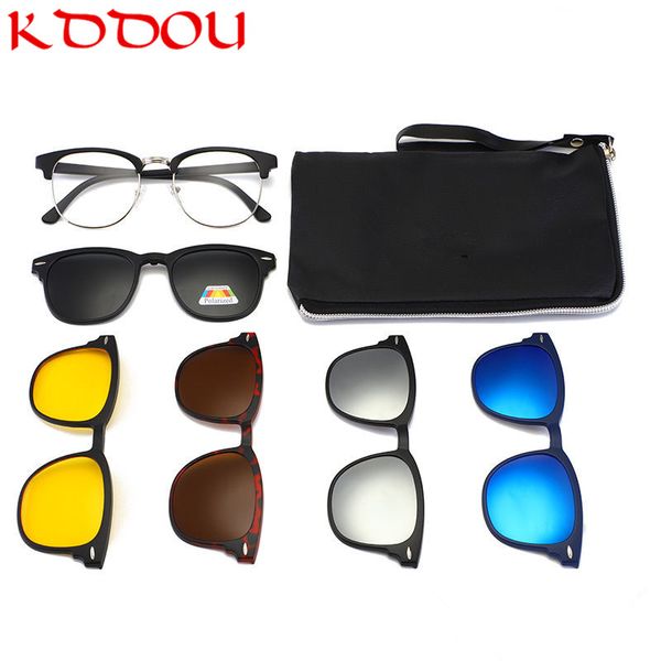 

2018 new modis brand designer sun glasses polarized sunglasses men magnet adsorption sunglass women vintage glasses frame oculos, White;black