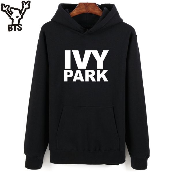 

2019 bts beyonce hooded women hoodies sweatshirts long sleeve ivy park beyonce fans sweatshirt men hip hop fashion casual clothes, Black