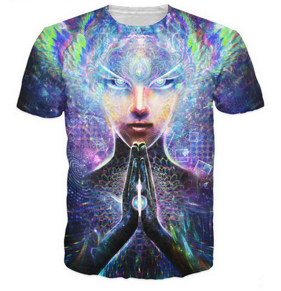 

fashion mens/womans full information melting summer style funny 3d print casual t-shirt plus size zgx036, White;black