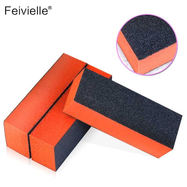 

feivielle 10pcs/lot nail buffer polishing tools professional nail art sanding files buffer block manicure pedicure tools fi