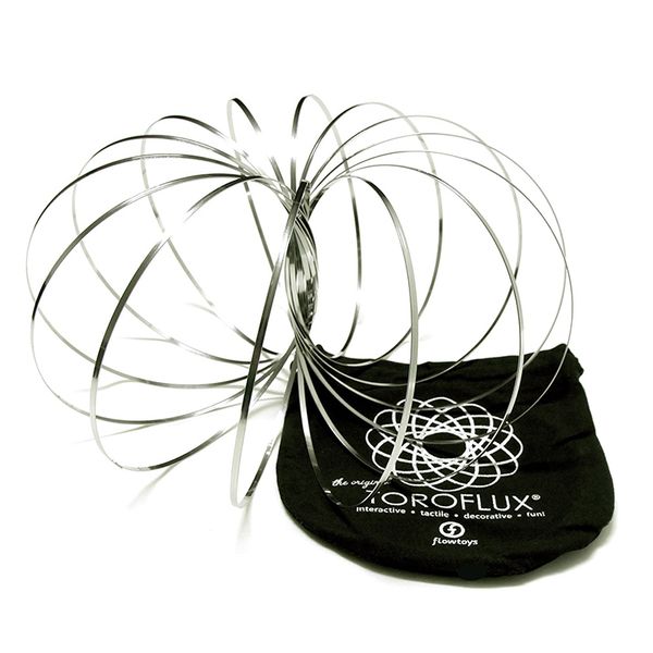 

Whole ale flowring tainle teel ring toy kinetic pring toy toroflux magic flow ring flow rainbow toy