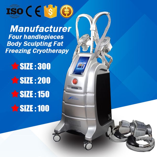 

cryo для похудения машина жира замораживания потеря веса криотерапия lipofreeze cryo тела скульптуры салон оборудования с 4 головками размер