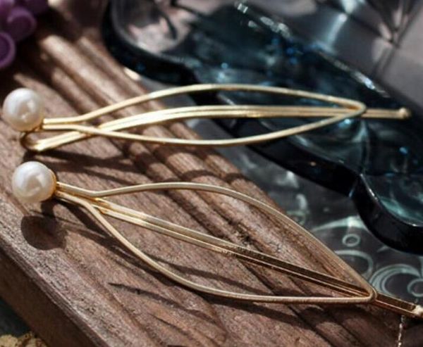 Accessoires im westlichen Stil für Frauen Mode Schmuck atmosphärische Kunstperlen Haarnadel -Clip -Kopfschmuckinnen weibliche Haarclip Bobby Pin Barrette