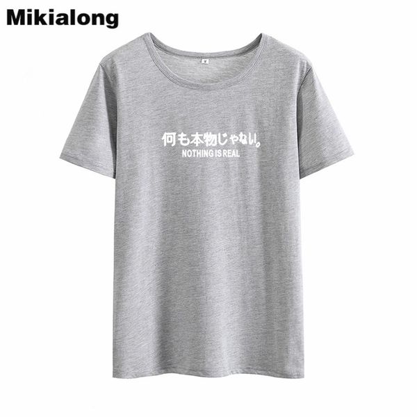 Women S Tee Mrs Win Japanese Printed Nothing Is Real Tshirt Women