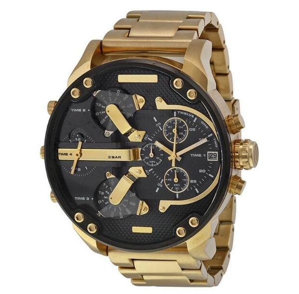 

Promotibu ine port men big dial di play luxury brand watch quartz fa hion teel band wri twatch military watche
