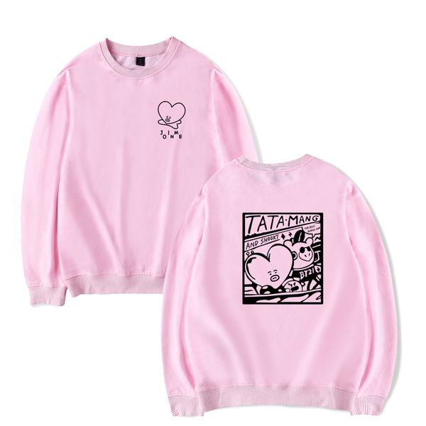 

BTS Kpop монолитный толстовка женщины / мужчины зима мода тенденция длинные толстовк