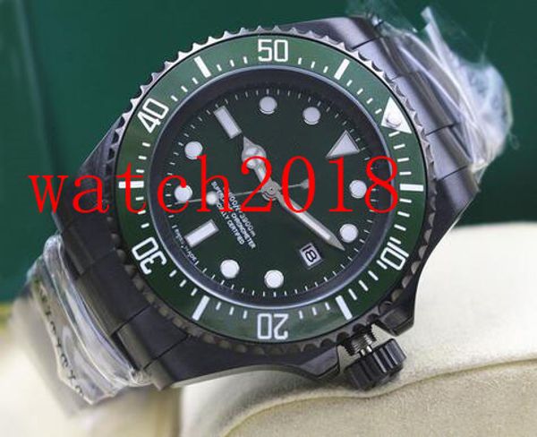 

luxury watch 116660 men stainless steel green dial ceramic 44mm automatic mechanical mens watches luminous, Slivery;brown