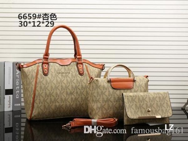 

2019 styles Handbag Fashion Leather Handbags Women Tote Shoulder Bags Lady Leather Handbags Bags purse wallet 6659