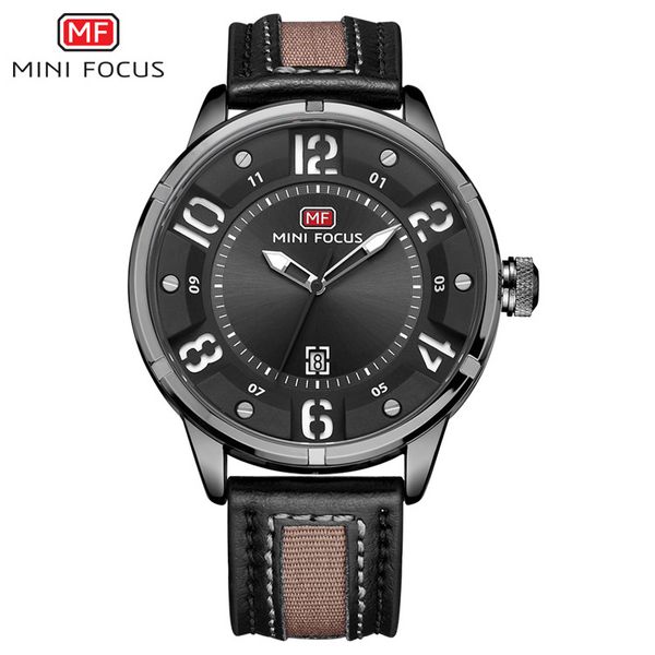 

fashion leisure business outdoor trend men classic design waterproof calendar movement textile watch band japanese movement quartz watch, Slivery;brown