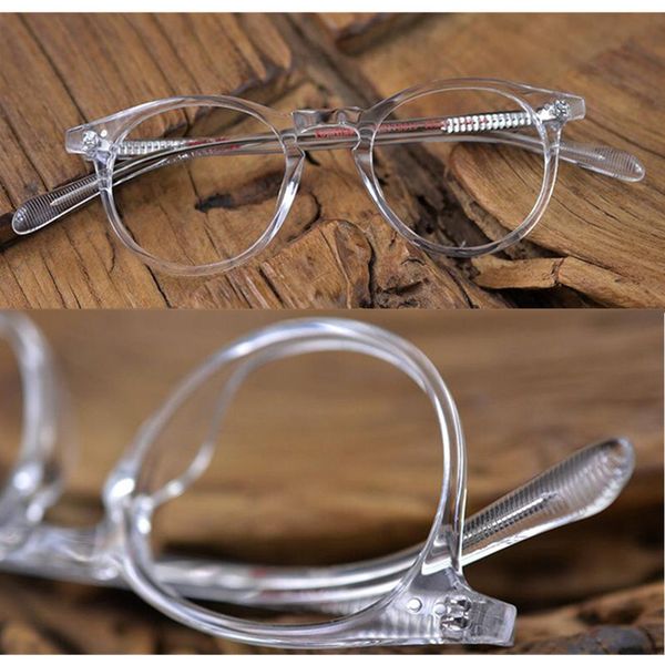 

vintage oval round hand made transparent eyeglass frames full rim glasses men women spectacles myopia rx able quality, Silver