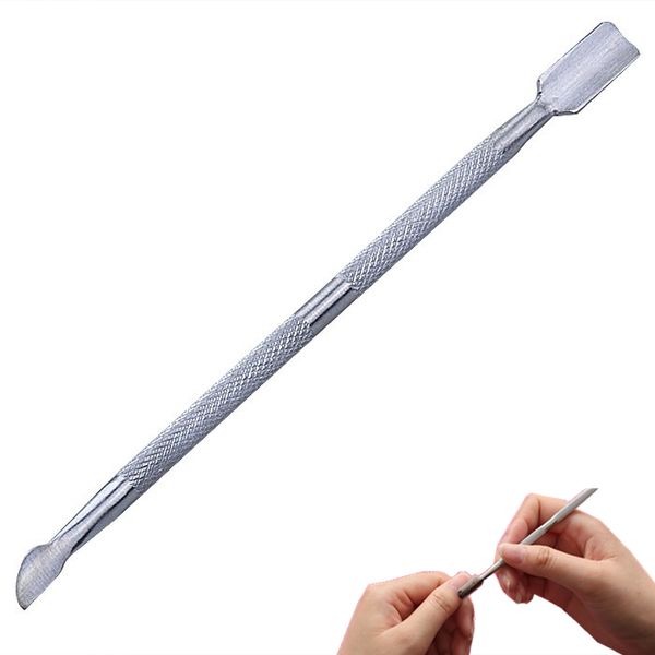 

stainless steel cuticle remover double sided finger dead skin push nail cuticle pusher manicure nail care tool
