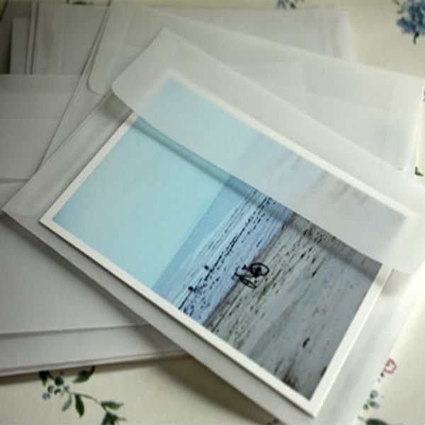 

5pcs/lot 175*125mm diy multifunction lovely gift sulfuric acid paper envelope vintage blank translucent gift cover