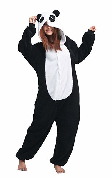 

animal cosplay costume panda pajamas, Black