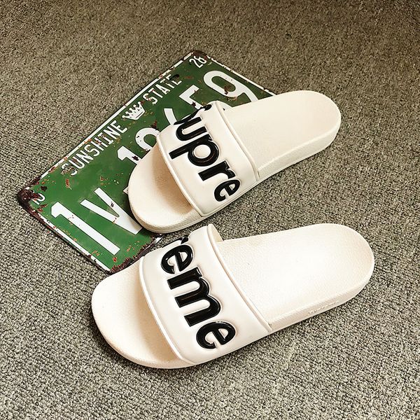 

designer slippers new brand letters desinger slides mens flip flops summer fashion new tide, Black