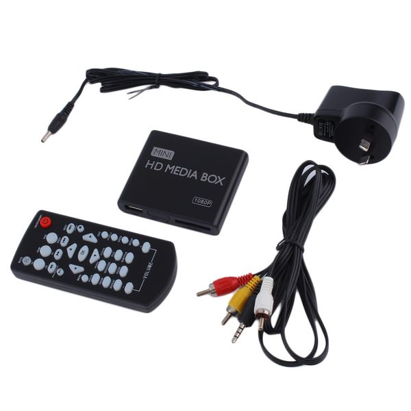 Бесплатная доставка мини-медиа-плеер Media TV Video Multimedia Player Full HD 1080P AU EU US Plug