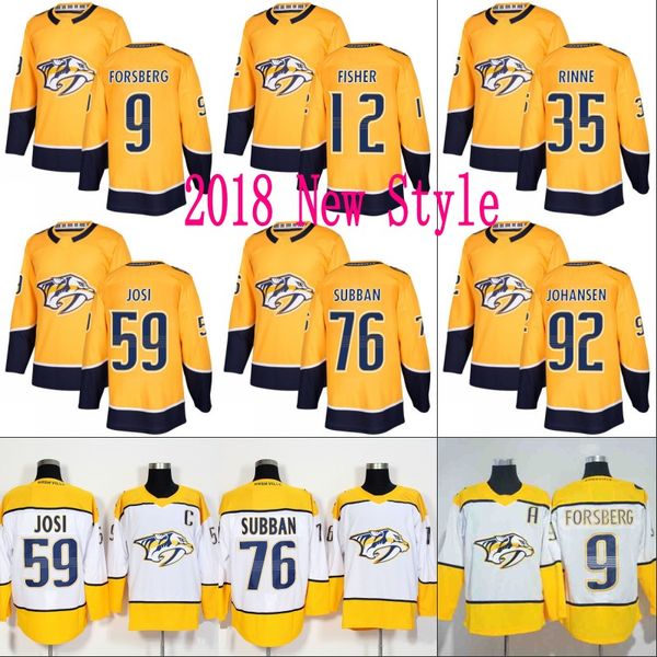 

#59 Roman Josi Jersey Nashville Predators 9 Filip Forsberg 12 Mike Fisher 35 Pekka Rinne 76 P.K Subban 92 Ryan Johansen Hockey Jerseys