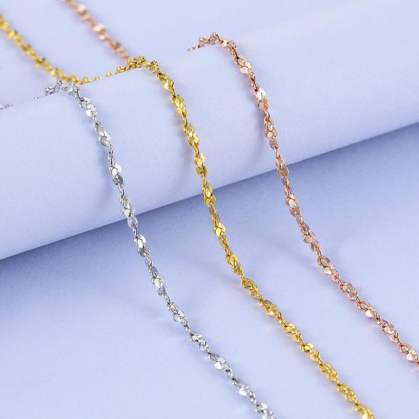 Toptan Kolye Gümüş Yıldız Zincir Brilliant Artı Uzunluğu Kolye Takı Kazak Altın Kapak Kolye Kadınlar Gerçek S925