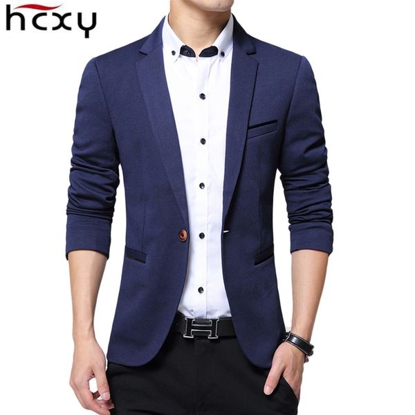 

hcxy 2017 new spring and autumn jackets men 's fashion wedding dress casual suit jacket men blazer male coats plus size 4xl 5xl, Black;brown