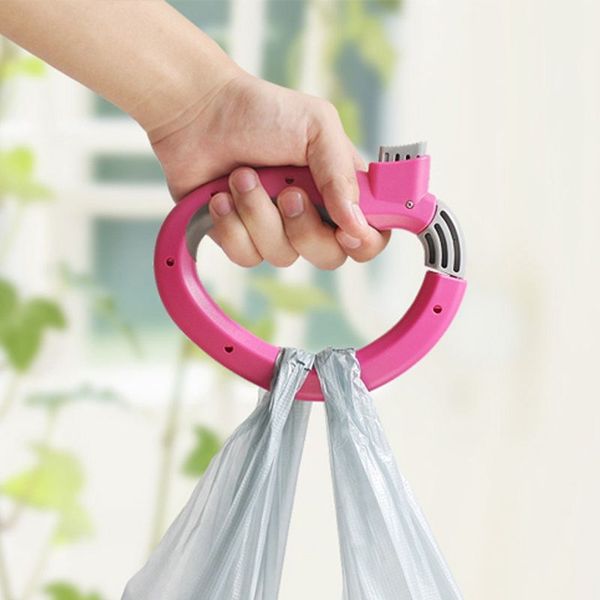 

home one trip grips for shopping grocery bag holder handle hand folding foldable bag carrier lock kitchen tool gift baskets