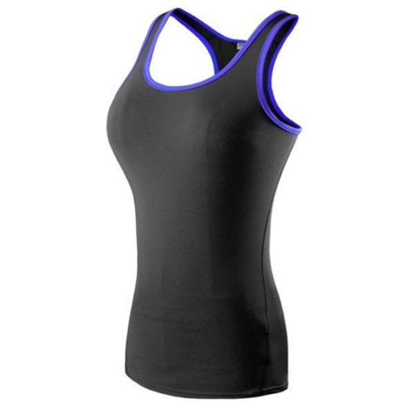 

quick-drying women sports vest tights pro running yoga fitness vest shirts tee, White;red