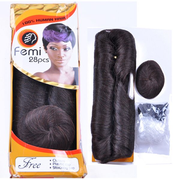 

brazilian virgin hair short remy human hair weaves closure remi femi 28pcs straight 100% human virgin hair blonde bundles african american, Black