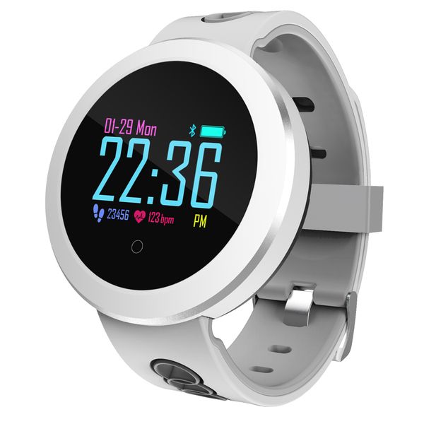 

q8 pro students smart watch male sports clock waterproof 5bar blood oxygen pressure monitoring watch digital birthday gift, Slivery;brown
