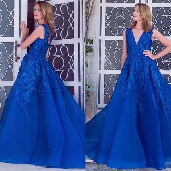 

пользовательские royal blue lace женщины длинные вечерние платья 2020 аппликация бисером поезд стреловидности формальное пром платья vestido, Black;red