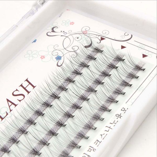 

fashion natural black individual false eyelash 9/10/12mm eye lashes extension tray for make up 10flares