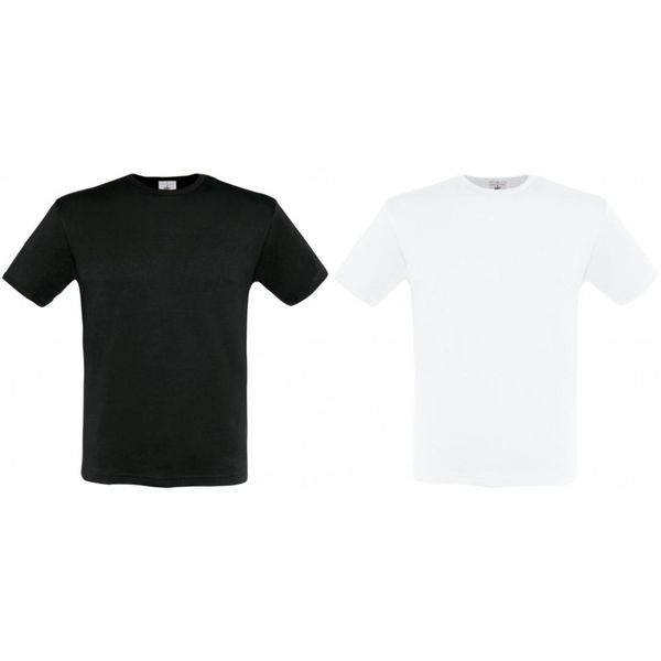 

мужская футболка с коротким рукавом, White;black
