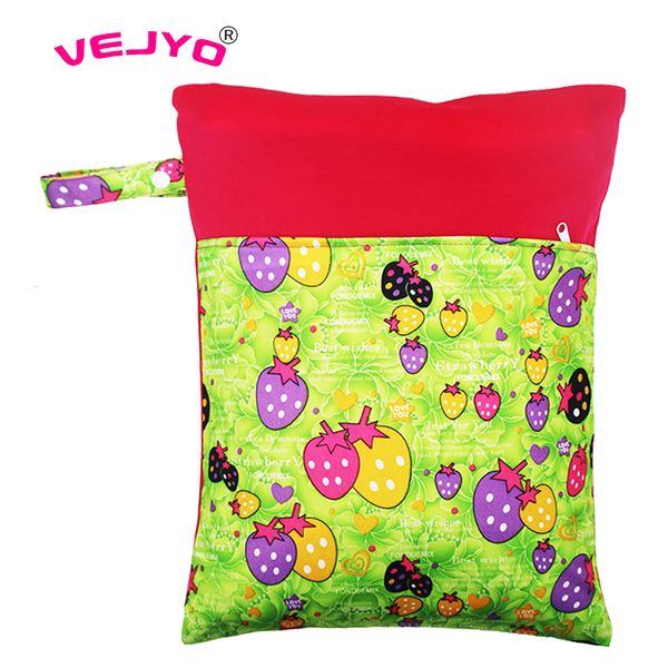 

1pc double pockets waterproof baby organizer reusable mummy maternity nursing nappy diaper wet bag travel handbag