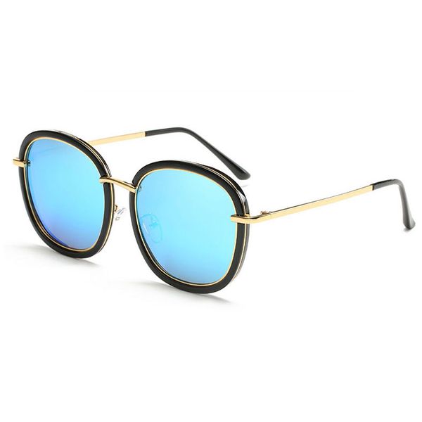 

new design fashion women square sunglasses big selling reflective coating lens classic eyewear accessories sun glasses for girl/women, White;black