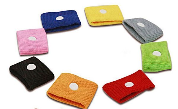 

candy color anti nausea wristbands car anti nausea sickness reusable motion sea sick travel wrist bands health care with clear box