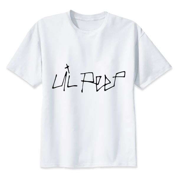 

wholesale-lil peep t shirt music man summer graphic tees singer male new coming oversize clothing comfortable tee shirt, White;black