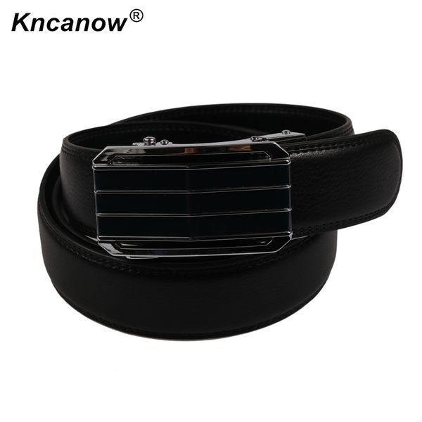 

kncanow men's belt luxury designer genuine leather black color leather belt men male formal girdles & cummerbunds, Black;brown