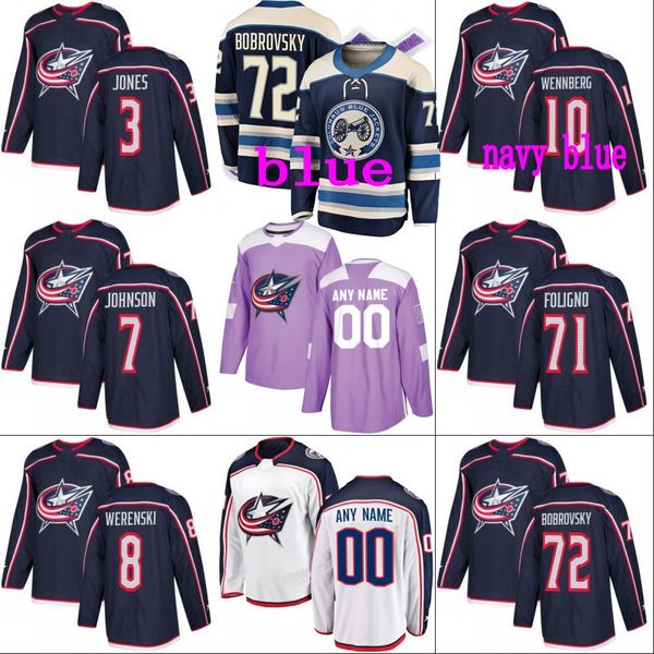 jack johnson columbus blue jackets jersey