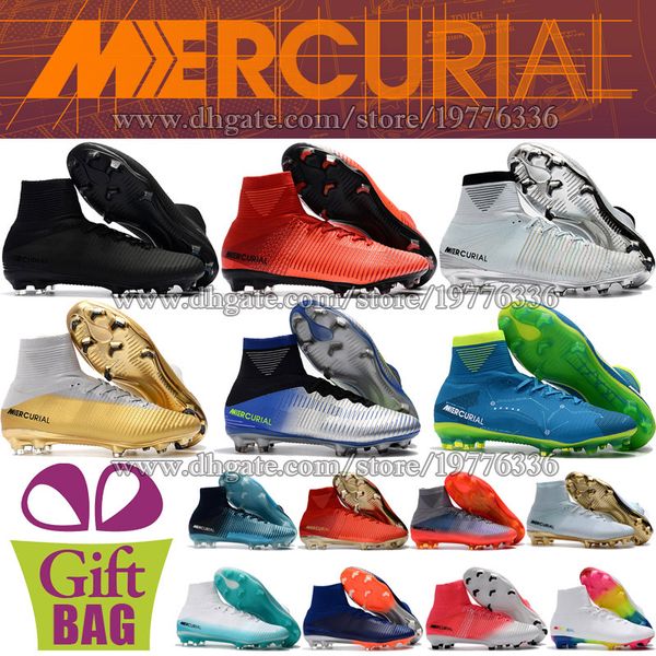 

Оригинал Роналду футбольные бутсы тренеры Mercurial Superfly V FG CR7 футбольные бутсы белое золото красный черный синий Неймар ACC футбольные бутсы